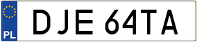 Trailer License Plate